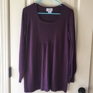 EUC purple maternity sweater.